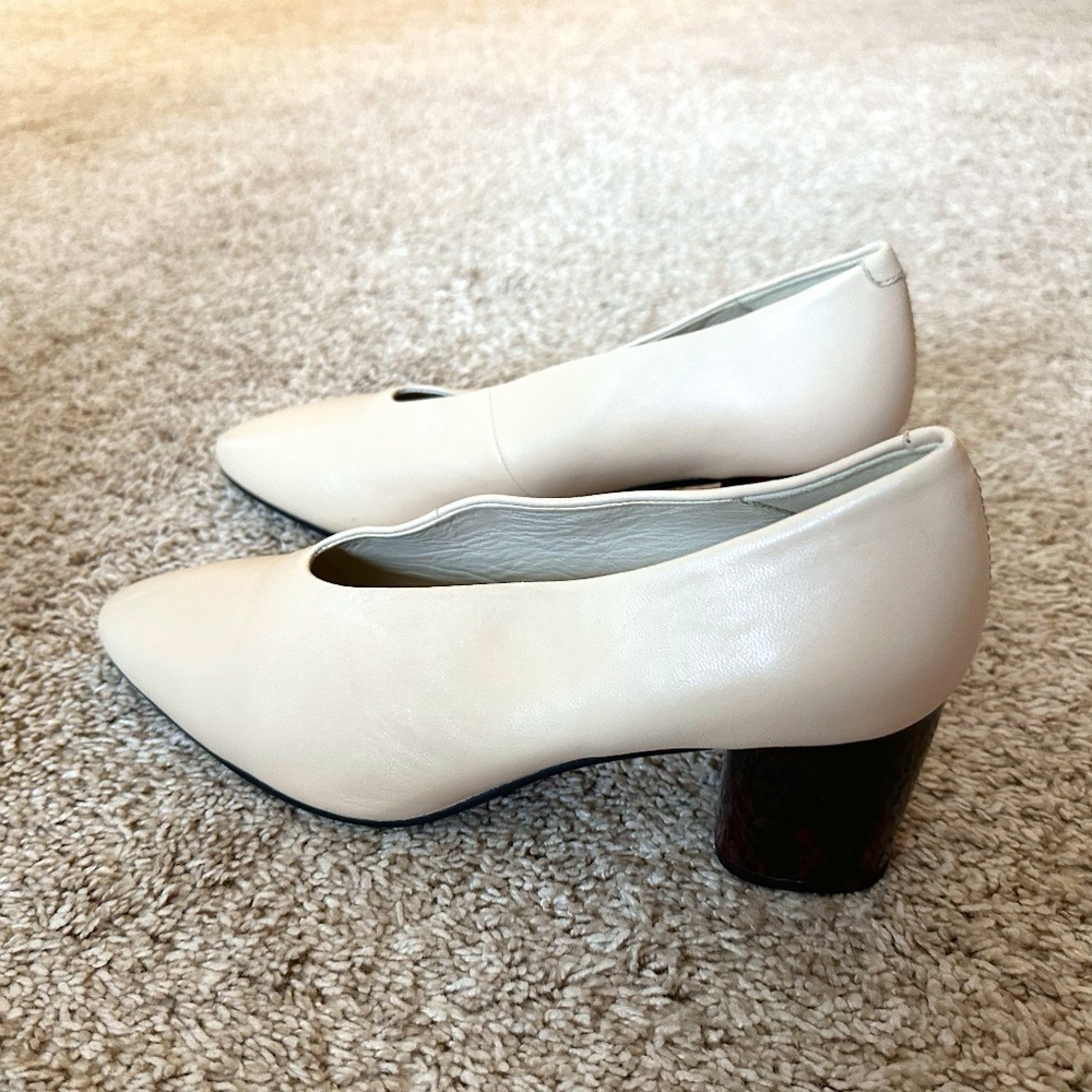 Vagabond Genuine Leather Tan Block Heels